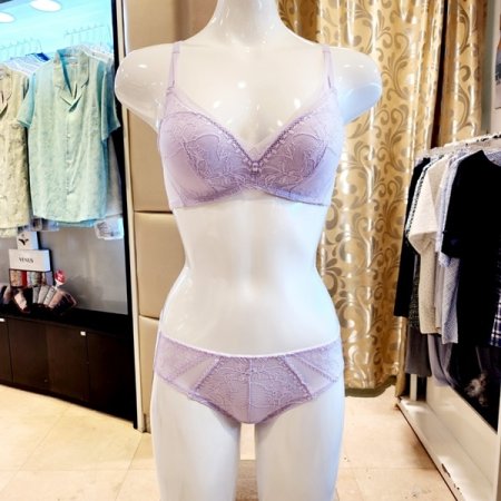 레이스 몰드 노와이어어 C컵 속옷세트