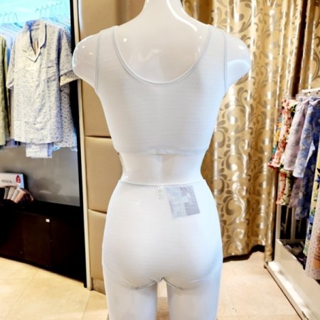 2색택1 쿨 인견 탑 컵란쥬 팬티세트