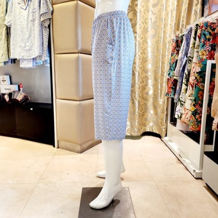 남성 스판 에스닉나염 반바지홈웨어