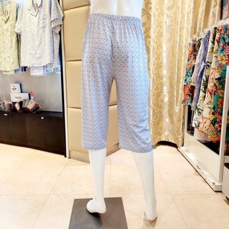 남성 스판 에스닉나염 반바지홈웨어