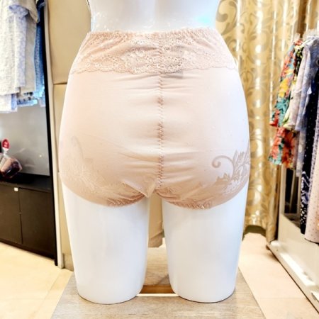 밑위높은 자카드 헴원단 거들형팬티