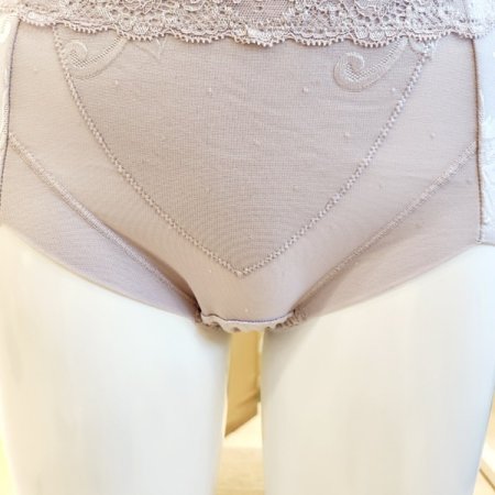 밑위높은 자카드 헴원단 거들형팬티