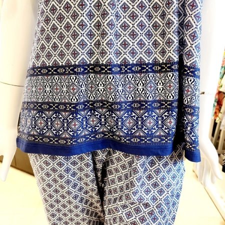 냉감소재 에스닉나염 여성 홈웨어