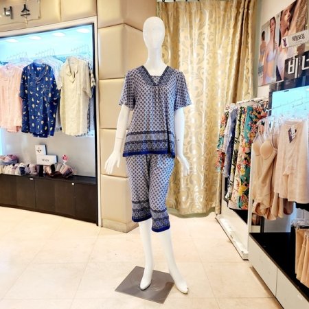 커플 냉감소재 홈웨어 상하세트