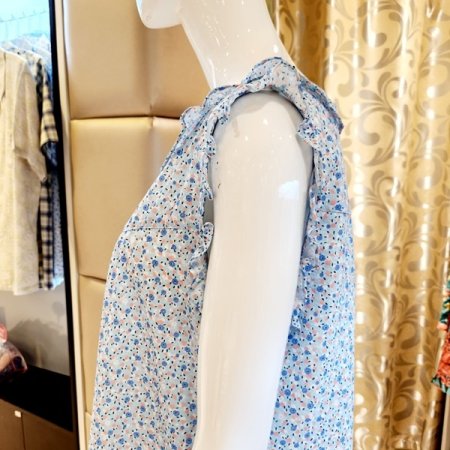 민소매 쿨 지지지 원피스 잠옷