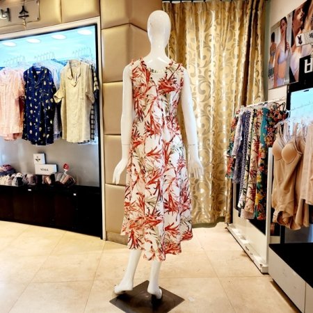 부직포패드 민소매 원피스 홈웨어