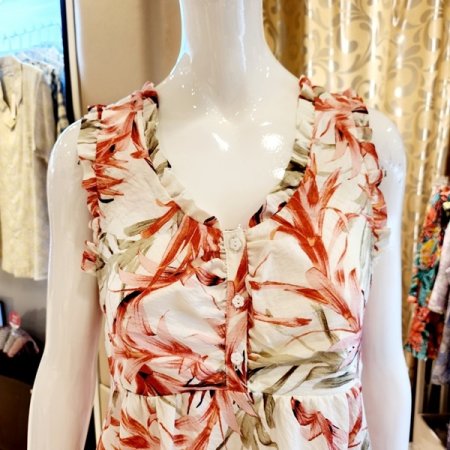 부직포패드 민소매 원피스 홈웨어