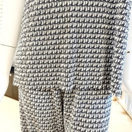 여성 주름지 홈웨어 상하세트