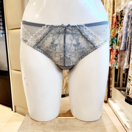 2색택1 피콧 자카드레이스 헴라인팬티