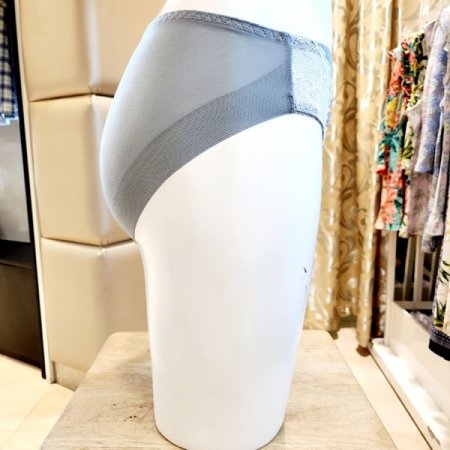 2색택1 피콧 자카드레이스 헴라인팬티