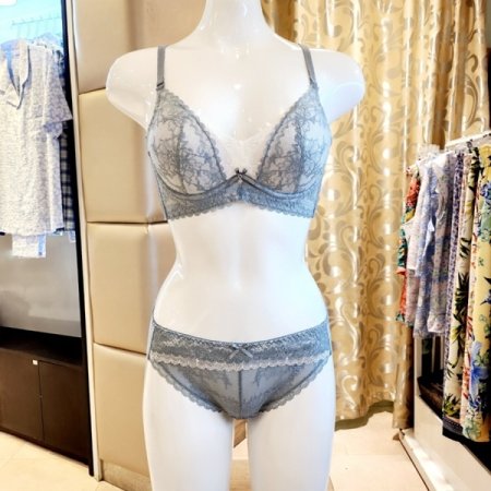 CD컵 레이스몰드보정브라 팬티세트