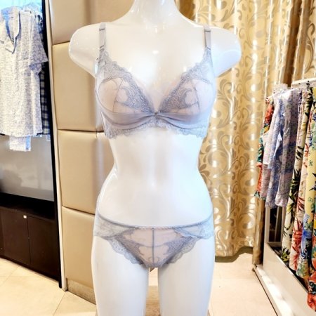 AB컵 몰드브라 레이스팬티세트