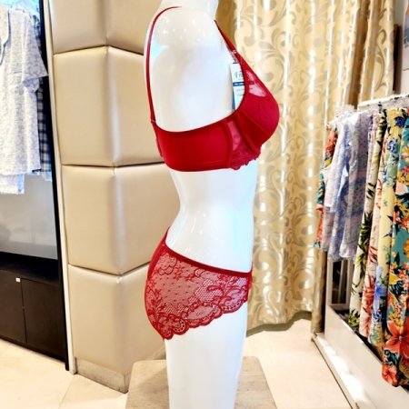 C컵 D컵 몰드브라 레이스팬티세트