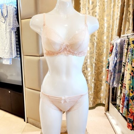 E컵 F컵 패드브라 레이스팬티 세트