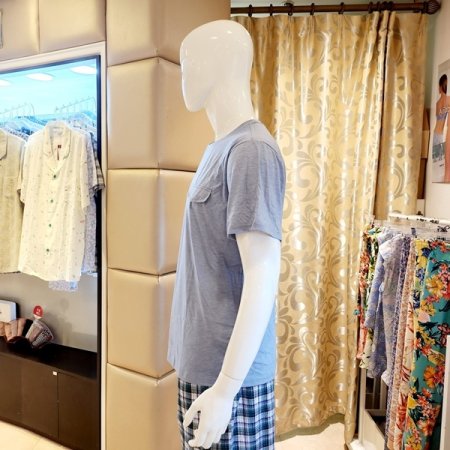 심플 베이직 남성 반팔상의 홈웨어