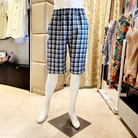 쿨 솔리드상의 주름체크바지 홈웨어세트