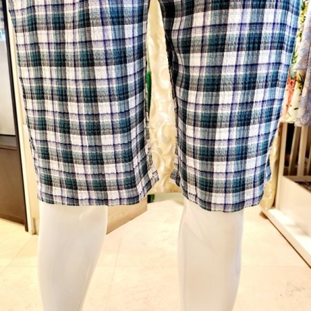 쿨 솔리드상의 주름체크바지 홈웨어세트