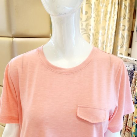 심플 베이직 여성 반팔상의 홈웨어