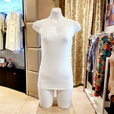 레이스넥 아사면 여성런닝