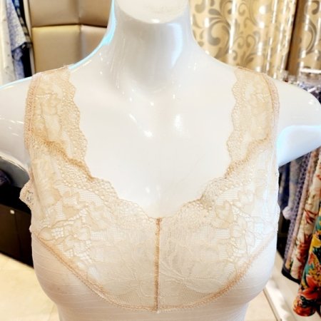 레이스넥 인견 뱀부 여성런닝