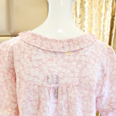 시원한 나뭇잎나염 여자 파자마세트