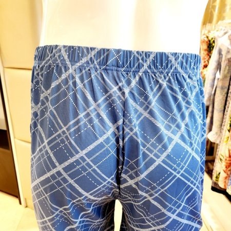 쿨 냉감소재 체크 남자 이지웨어바지