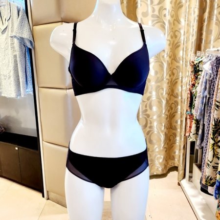 베이직 직조몰드브라 헴팬티세트AB컵