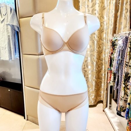 베이직 직조몰드브라 헴팬티세트EF컵