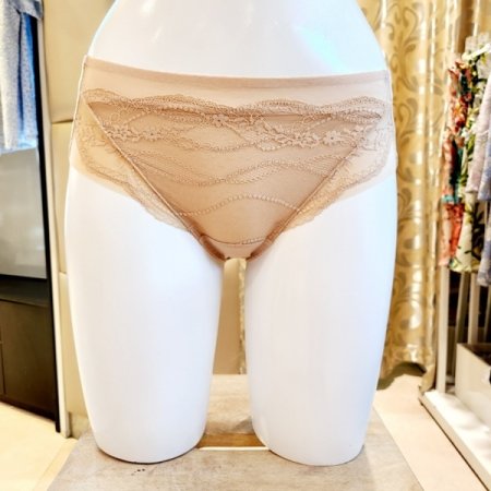 3색택1 물결레이스 여성 헴라인팬티