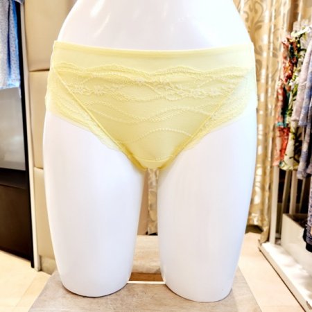 3색택1 물결레이스 여성 헴라인팬티