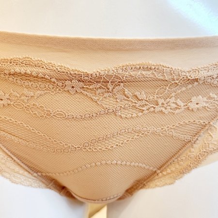 3색택1 물결레이스 여성 헴라인팬티