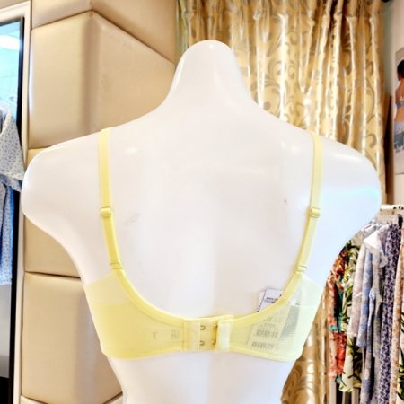 3색택1 볼륨 물결레이스 노와이어브라