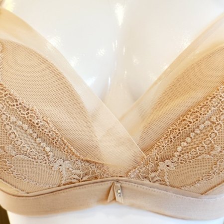 3색택1 볼륨 물결레이스 노와이어브라