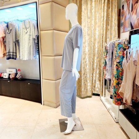 찰랑찰랑 무지 여성 홈웨어 상하세트