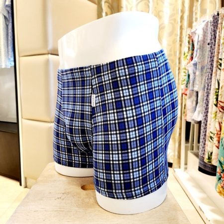 부드러운 체크 스판 남자 드로즈