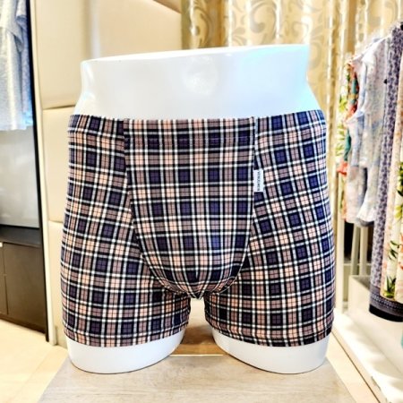 체크 스판 남자 드로즈 2종세트