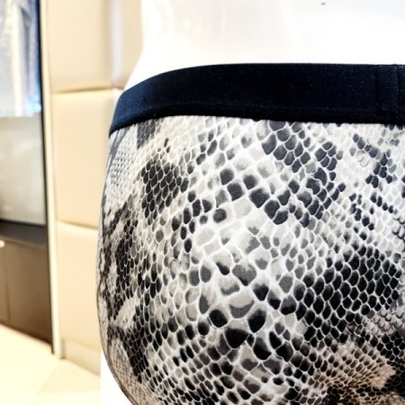 아웃밴드 뱀피무늬 남자 삼각팬티