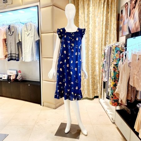 프릴민소매 레몬나염 원피스 잠옷