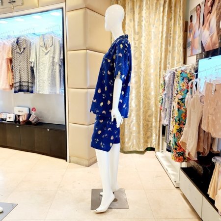 여름 레몬나염 반팔반바지 여자잠옷