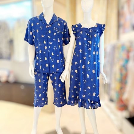 레몬나염 커플 여름잠옷 여원피스