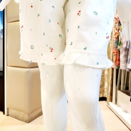 앵두나염 반팔반바지 여자 파자마