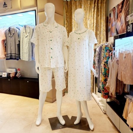 여름 앵두나염 커플잠옷 여원피스