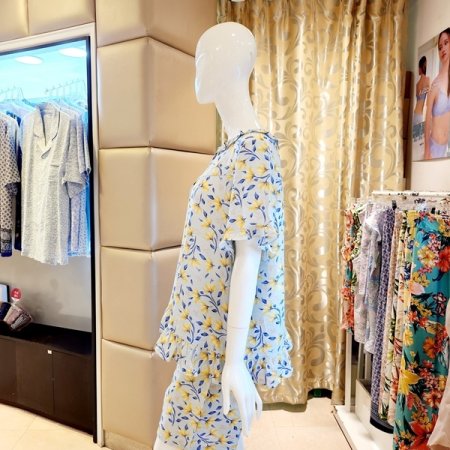 프릴 꽃나염 반팔 홈웨어상의