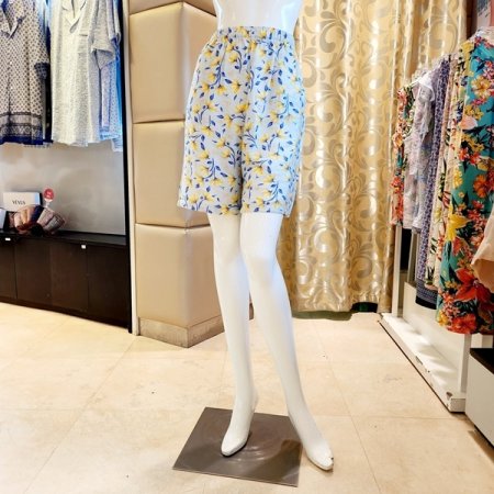 시원한 블루 꽃나염 홈웨어바지