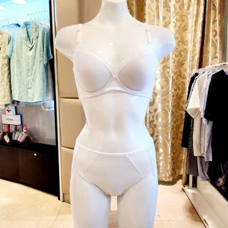AB컵 여름 흰색브라 써포트팬티세트