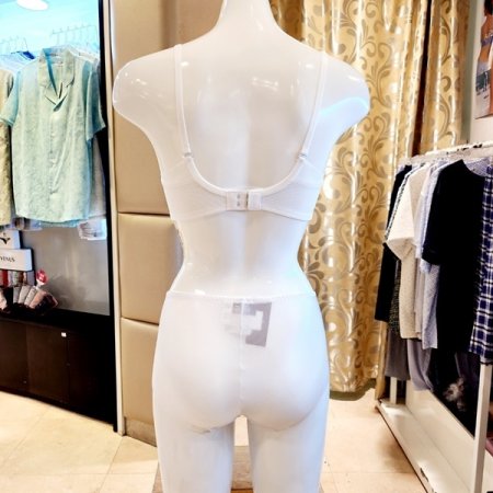 AB컵 여름 흰색브라 써포트팬티세트