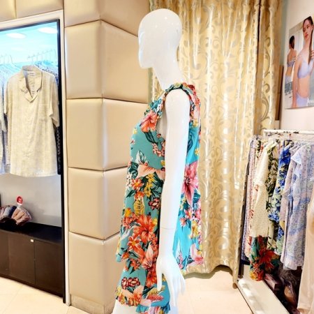 부직포패드 플라워 민소매상의