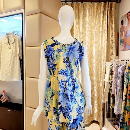 부직포패드 플라워 민소매상의