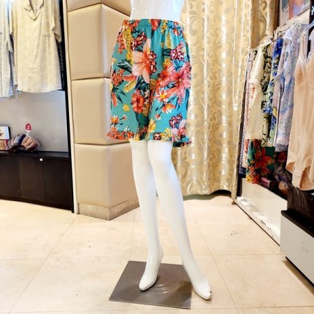 프릴밑단 플라워 반바지홈웨어