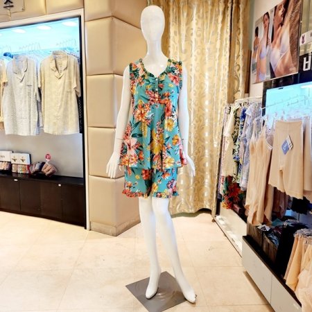 부직포패드상의 반바지 홈웨어세트